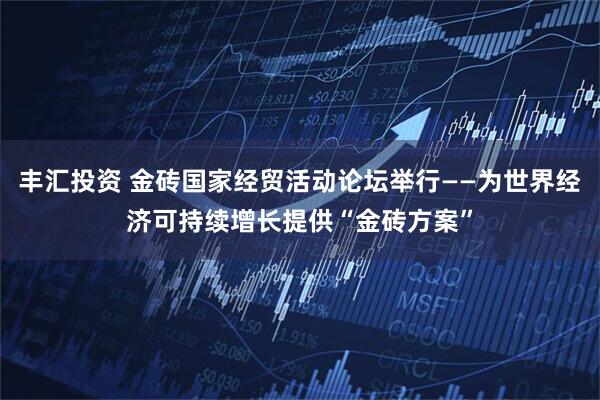 丰汇投资 金砖国家经贸活动论坛举行——为世界经济可持续增长提供“金砖方案”