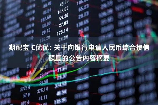 期配宝 C优优: 关于向银行申请人民币综合授信额度的公告内容摘要