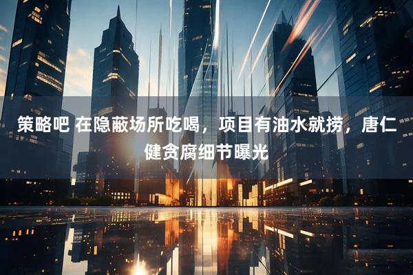 策略吧 在隐蔽场所吃喝，项目有油水就捞，唐仁健贪腐细节曝光