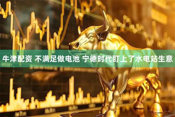 牛津配资 不满足做电池 宁德时代盯上了水电站生意