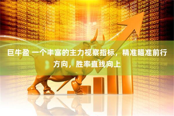 巨牛盈 一个丰富的主力视察指标，精准瞄准前行方向，胜率直线向上